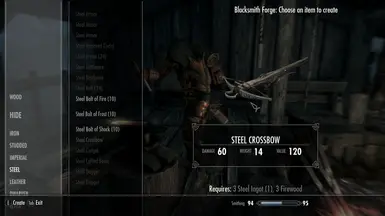 Crossbow Renamed To Steel Crossbow At Skyrim Special Edition Nexus ...