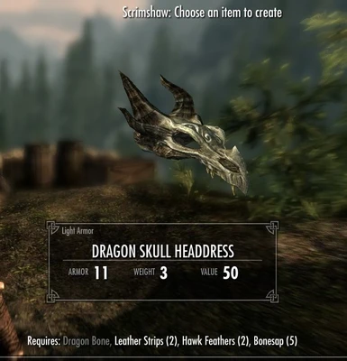 Dragon Skull Headdress