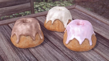 Actual Sweet Roll Variants (Base Object Swapper - New Flavours - High Poly)