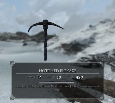 Ancient Notched Pickaxe at Skyrim Special Edition Nexus - Mods and ...