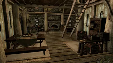 Entrance with Storage Corner and Table, Small Main Room
