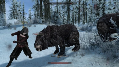 Hand to Hand Edition: Serana punches a bear.