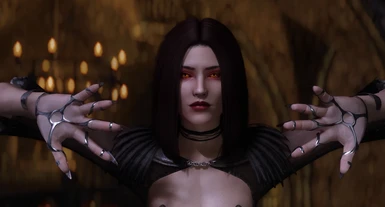 I tried to lean into Serana's vanilla appearance but without being vanilla if that makes sense. I think if Bethesda remade the game in 2022, she would look like this