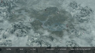 Map Showing all locations this Mod Effects
