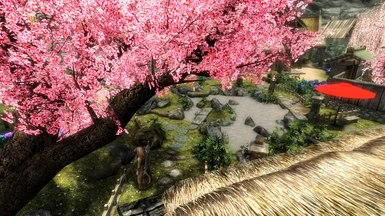 Sakura and dry landscape garden　ver.5.0.0