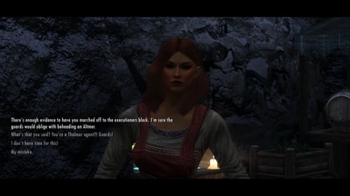 Thieves are scared of guards. Elves are scared of Talos worshippers.