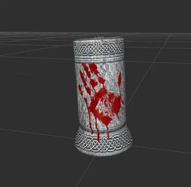 New Tankard Mesh - Bloody Handprint