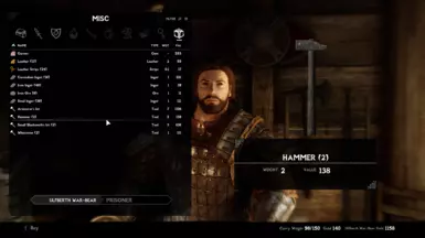 Buy kits at the blacksmith