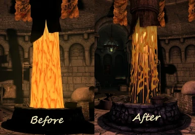 Lava Column Before and After