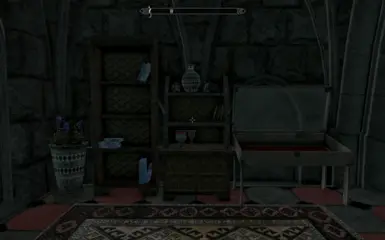 These shelves fill up with cool statics as you progress through the Dawnguard questline.