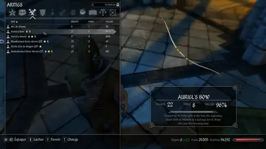 Auriel s Bow description