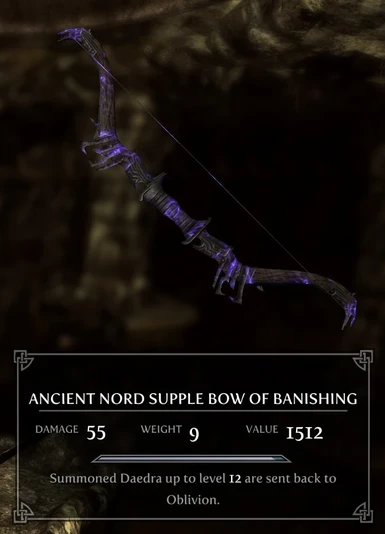 Ancient Nord Supple Bow Of Banishing