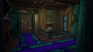 Upper landing. will source your games textures for the silk floor and the wood and door
