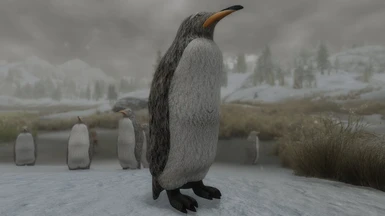 Snow Penguin - Non Fur Feet version 