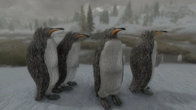 Snow Penguin - Fur feet