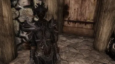 Wearing Immersive Armor's Alduin Scale armor.