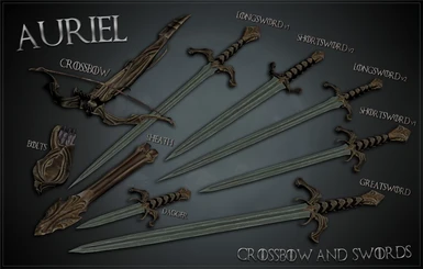 Auriels Crossbow and Swords 1