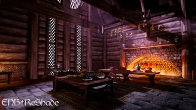 Dragonsreach Kitchen Morning  ENB ReShade 