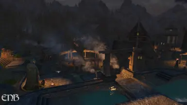 Whiterun Stairs Night ENB