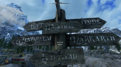 Witcher (ish) Style Road Sign Fast Travel