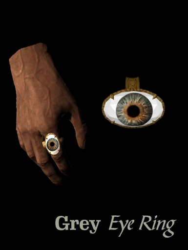 Grey Eye Ring