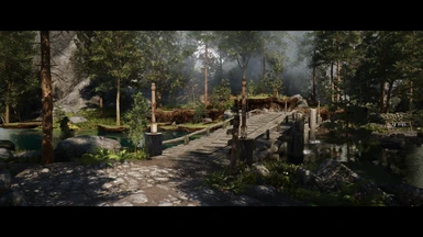 If you use Improved Bridges of Skyrim the wooden bridges will look like this