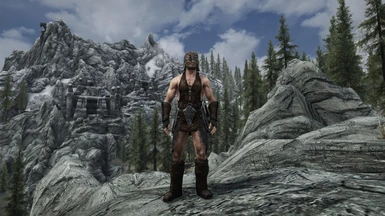 Ancient Nord Leather Armor & Leather Helmet