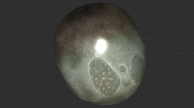 Update 1.1. In Nifskope showing the semi transparent layer around the egg.