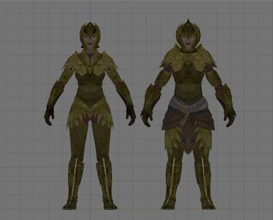 TL Elven Armor Comparison Front