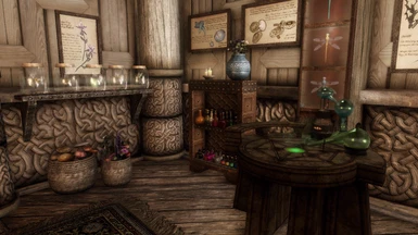Alchemy Corner With Bug Jar Display  Filled 