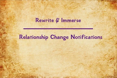 Rewrite and Immerse - Relationship Change Notifications