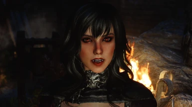 Vanilla vampire eyes option - uses replacer textures if installed
