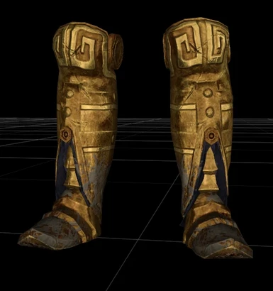 Reshaped Dwarven Armor boots