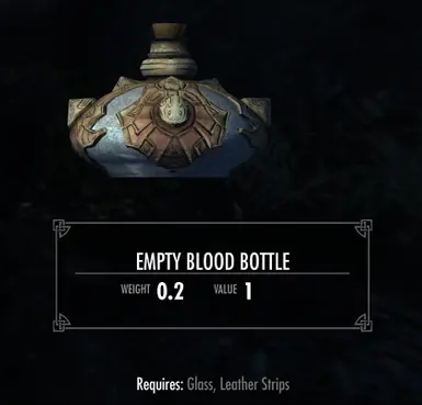 Empty Blood Bottle