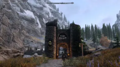 Whiterun bridge before (with Improved Bridges and Prettier Roads)