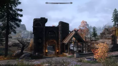 Whiterun bridge after (with Improved Bridges and Prettier Roads)