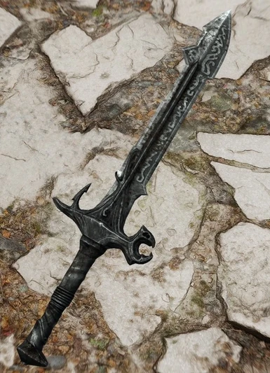 Amni's CC Fishing Draugr Weapons Redone at Skyrim Special Edition