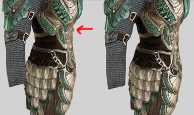 Practical Female Armor bumps smoothed