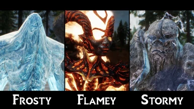 Iconic's Frost - Flame - Storm Atronach Retexture