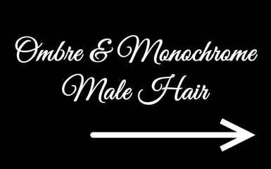 Ombre - Monochrome Male Hair Options this way
