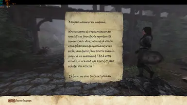 Note reçue via un messager