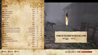 Plume magique à activer dans Inventaire si vous avez du papier (sinon voir MCM)