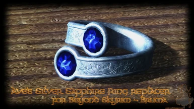 Ave's Silver Sapphire Ring Replacer for Beyond Skyrim - Bruma