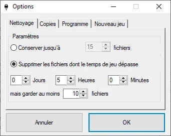 Options Cleanup in French