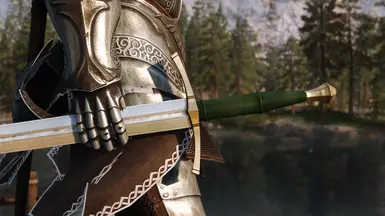 Royal Steel with a green grip