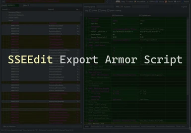 SSEEdit Export Armor Script