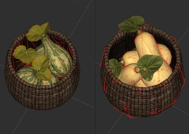 JK's Skyrim gourd baskets - fixed collision