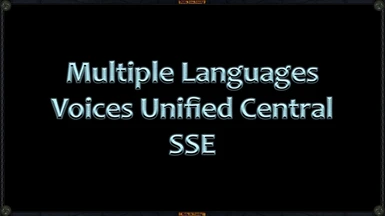 Multiple Languages Voices Unified Central SSE-AE