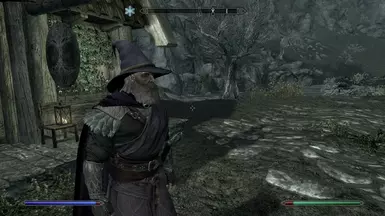 Avallac'h armor + lavender cape (+ wizard hat mod by sirwho)