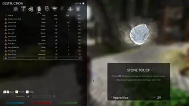 Natura spells with the new icon